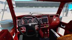 El interior de la v1.1 para Kenworth W900 para American Truck Simulator