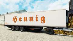 La piel Bennig para la semi-refrigerados para Euro Truck Simulator 2