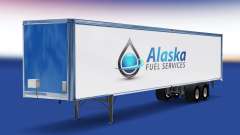 La piel de Alaska de Servicios de Combustible en el remolque para American Truck Simulator