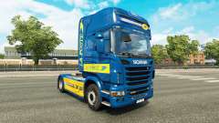La piel de La Poste para tractor Scania para Euro Truck Simulator 2