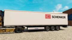 La piel DB Schenker para la semi-refrigerados para Euro Truck Simulator 2