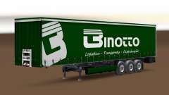 Binotto Transportes de la piel para el remolque de la cortina para Euro Truck Simulator 2
