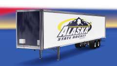 La piel del Estado de Alaska de Hockey en el remolque para American Truck Simulator