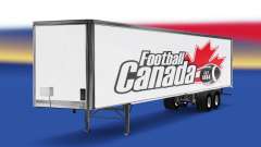La piel de Fútbol de Canadá v2.0 en el semi-remolque para American Truck Simulator