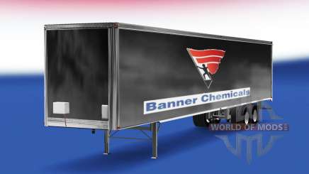 La piel Banner productos Químicos v2.0 en el semi-remolque para American Truck Simulator