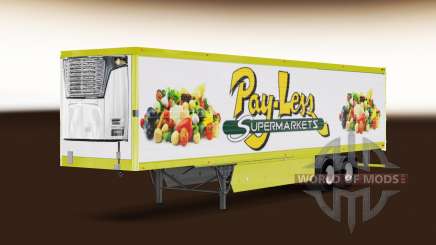 La piel de Pago Menos de Supermercados en el trailer para American Truck Simulator