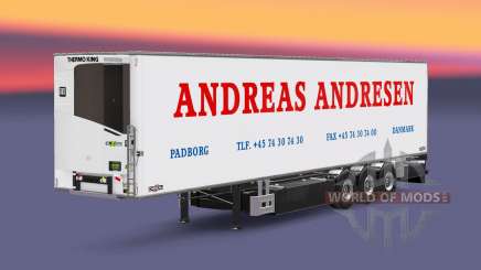 Semi-remolque frigorífico Chereau Andreas Andresen para Euro Truck Simulator 2