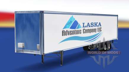 La piel de La Alaska Empresa de Aventura en el remolque para American Truck Simulator