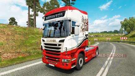 Sarantos de transporte de la piel para Scania camión para Euro Truck Simulator 2