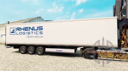 La piel Rhenus Logistics para la semi-refrigerados para Euro Truck Simulator 2