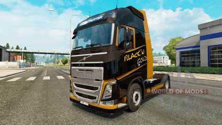 El Oro negro de la piel para camiones Volvo para Euro Truck Simulator 2