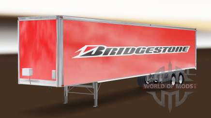 Bridgestone de la piel en el remolque para American Truck Simulator