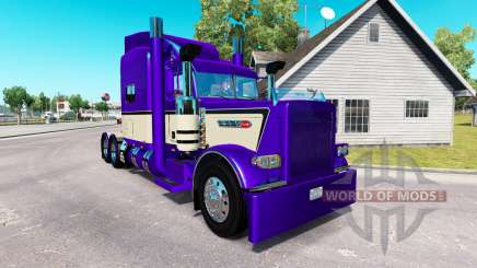 Metálico de color Púrpura en la piel para que el camión Peterbilt 389 para American Truck Simulator