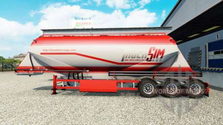 TruckSim de la piel en el semirremolque-camión de cemento para Euro Truck Simulator 2