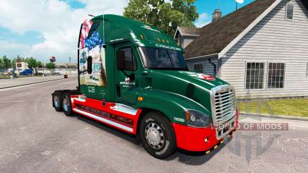 Скин INTERESTATAL 80 Años de на Freightliner Cascadia para American Truck Simulator