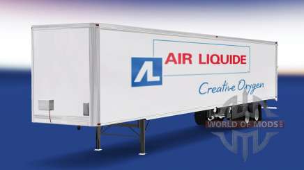 La piel de Air Liquide en el remolque para American Truck Simulator