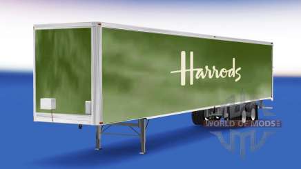 La piel de los grandes almacenes Harrods en el remolque para American Truck Simulator