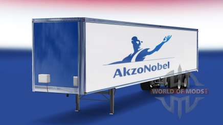 La piel de AkzoNobel en el remolque para American Truck Simulator