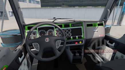 Interior Verde-gris-para Kenworth W900 para American Truck Simulator