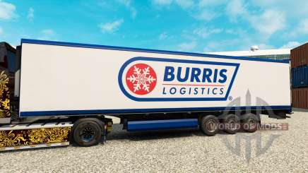 La piel Burris Logística para la semi-refrigerados para Euro Truck Simulator 2