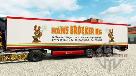 La piel Hans Brocker KG para la semi-refrigerados para Euro Truck Simulator 2