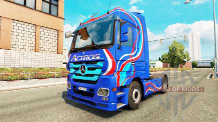 La piel Azul Edición de la unidad tractora Mercedes-Benz para Euro Truck Simulator 2