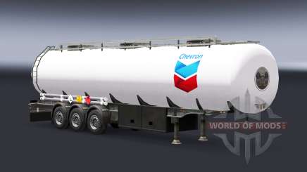 La piel de Chevron de combustible semi-remolque para Euro Truck Simulator 2