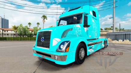 Fuego azul de la piel para Volvo VNL 670 camión para American Truck Simulator
