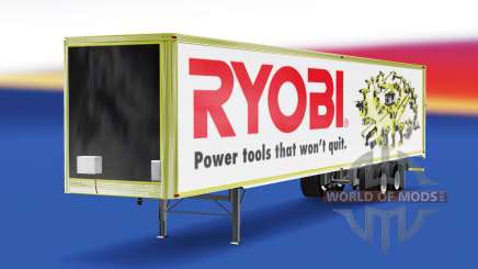 La piel Ryobi en el remolque para American Truck Simulator