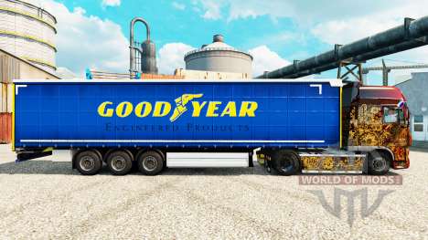 La piel Buen Año para remolques para Euro Truck Simulator 2