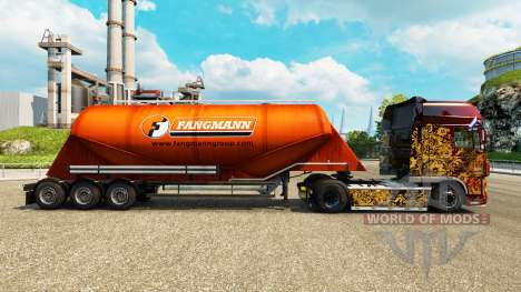 La piel Fangmann cemento semi-remolque para Euro Truck Simulator 2