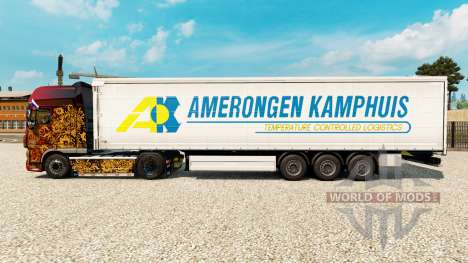 La piel Amerongen Kamphuis en una cortina semi-r para Euro Truck Simulator 2