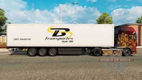 TB Transportes de la piel para remolques para Euro Truck Simulator 2