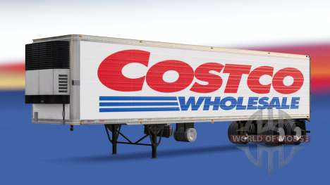 La piel Costco Wholesale en el remolque para American Truck Simulator