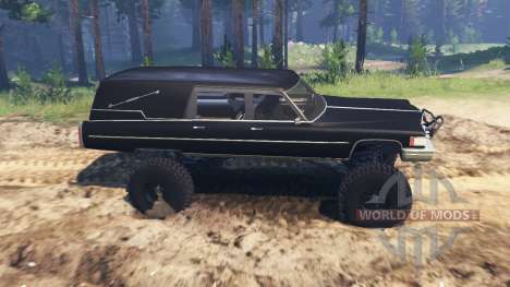 Cadillac Hearse 1975 [monster] para Spin Tires