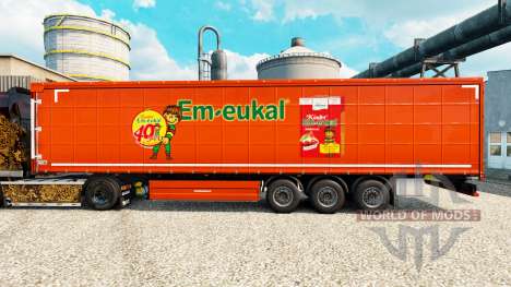 La piel de Kinder Em-eukal en semi para Euro Truck Simulator 2