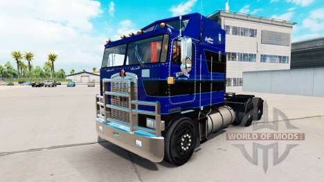 La piel en Cuero Trucking LLC tractocamión Kenwo para American Truck Simulator