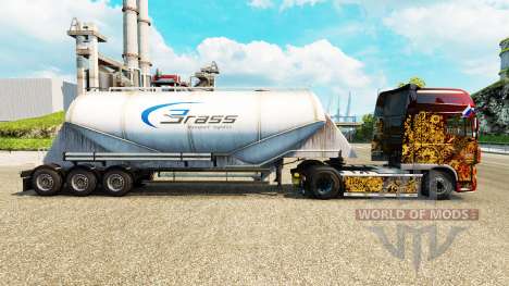 La piel de Latón de Transporte de cemento semi-r para Euro Truck Simulator 2