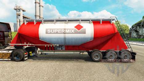 La piel Supermix de cemento semi-remolque para Euro Truck Simulator 2