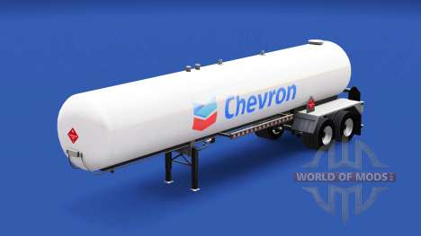 La piel de Chevron en el tanque de gas semi-remo para American Truck Simulator