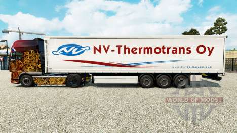 La piel NV-Thermotrans Oy en una cortina semi-re para Euro Truck Simulator 2