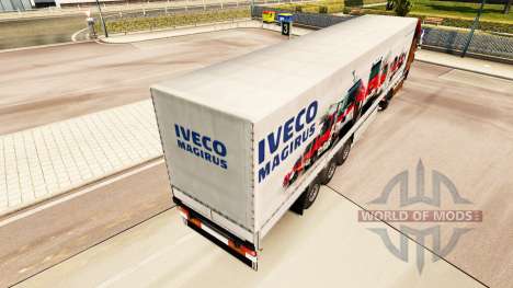 La piel Iveco Magirus para remolques para Euro Truck Simulator 2