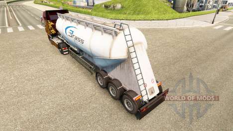 La piel de Latón de Transporte de cemento semi-r para Euro Truck Simulator 2