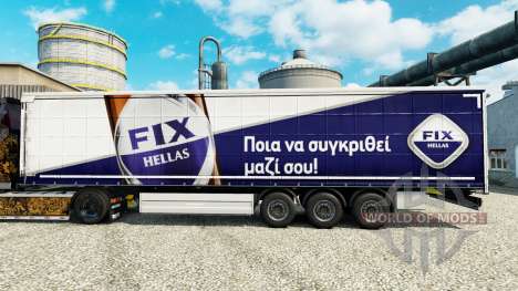 La piel de Revisión Hellas en semi para Euro Truck Simulator 2