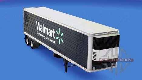 La piel de Walmart en el remolque para American Truck Simulator