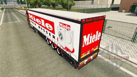 Cortina semi-remolque Miele para Euro Truck Simulator 2