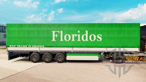 La piel Floridos para remolques para Euro Truck Simulator 2