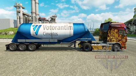 La piel Votorantim cemento semi-remolque para Euro Truck Simulator 2