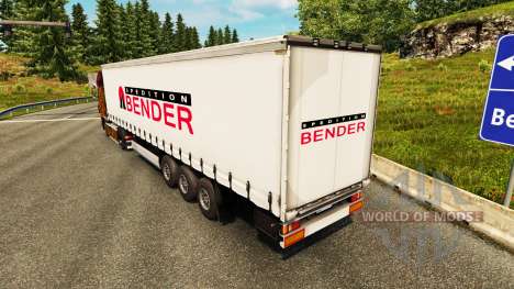 La piel Spedition Bender en semi para Euro Truck Simulator 2