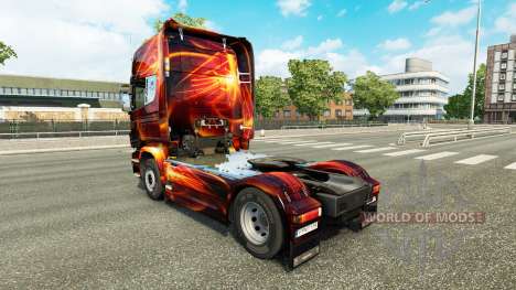 Fuego Efecto de la piel para Scania camión para Euro Truck Simulator 2
